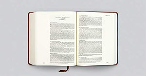 Esv Single Column Journaling Bible (Trutone, Chestnut, Leaves Design)