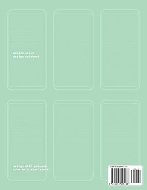 Mobile UI/UX Design Notebook: (Seafoam Green) User Interface & User Experience Design Sketchbook for App Designers and Developer,Used