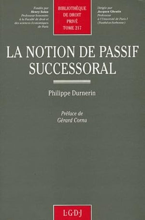 la notion de passif successoral (217),Used