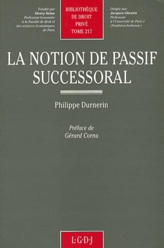 la notion de passif successoral (217),Used