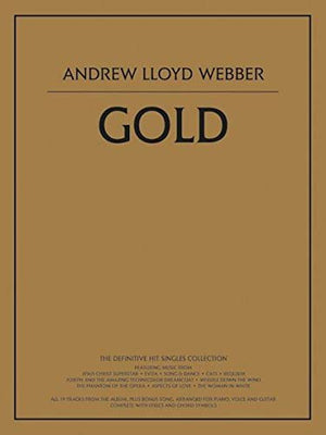 ANDREW LLOYD WEBBER : GOLD  PIANO, CHANT ET GUITARE (Pvg),Used