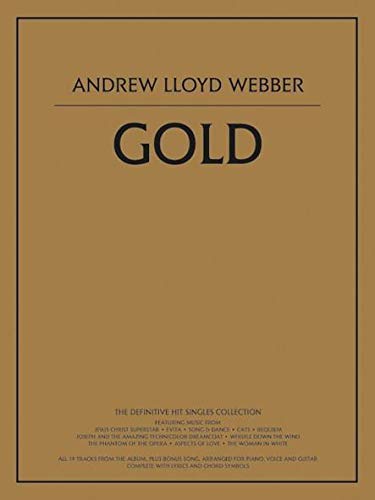 ANDREW LLOYD WEBBER : GOLD  PIANO, CHANT ET GUITARE (Pvg),Used