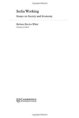 India Working: Essays on Society and Economy (Contemporary South Asia, Series Number 8),Used