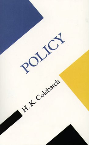 Policy (Concepts Social Thought),New