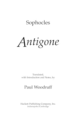 Antigone (Hackett Classics),New
