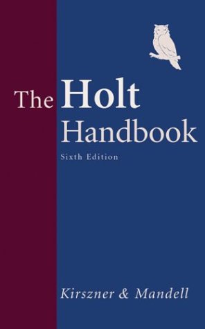 The Holt Handbook, Thumb Cut (with Revised APA, Revised MLA, and InfoTrac),Used
