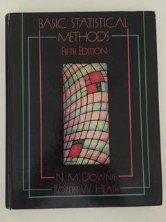 Basic Statistical Methods,Used