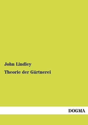 Theorie der Gaertnerei (German Edition),Used