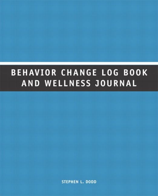 Behavior Change Log Book and Wellness Journal,Used
