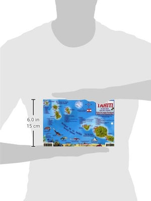 Tahiti & Society Islands Dive Map & Reef Creatures Guide Franko Maps Laminated Fish Card,New