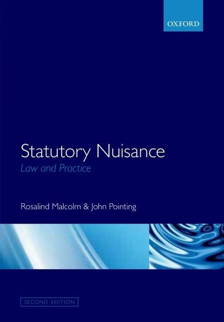 Statutory Nuisance: Law And Practice,New
