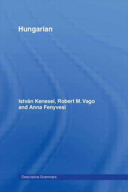 Hungarian (Descriptive Grammars)