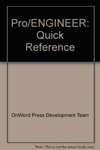 Pro/Engineer Quick Reference,Used