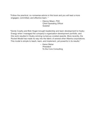 The Rocket Model: Practical Advice For Building High Performing Teams,Used