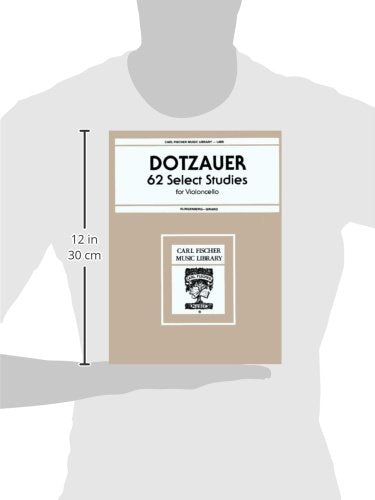 L455  62 Select Studies for Violoncello Book 1  Dotzauer (VIOLONCELLE),Used
