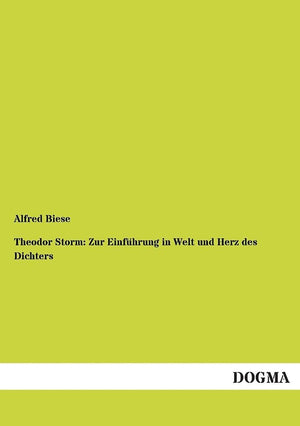 Theodor Storm: Zur Einfuhrung in Welt Und Herz Des Dichters (German Edition),Used