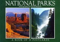 National Parks: A Book of 21 Postcards,Used
