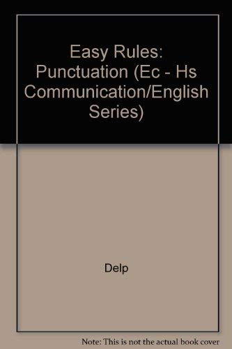 Easy Rules: Punctuation (Ec  Hs Communication/English Series),Used