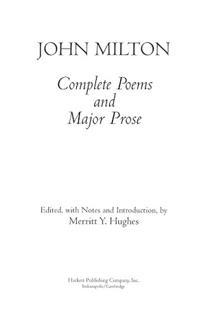 Complete Poems and Major Prose,New