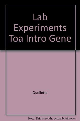 Experiments in General, Organic, and Biological Chemistry,Used