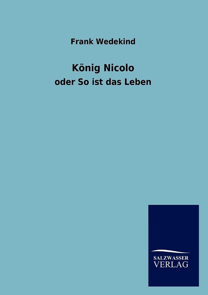 K Nig Nicolo (German Edition),Used
