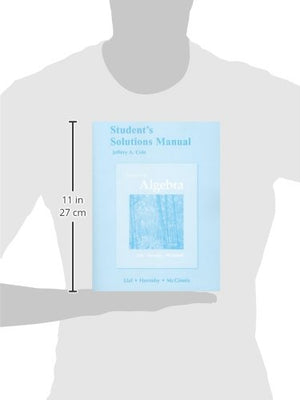 Students Solutions Manual For Beginning Algebra,Used