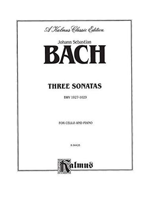 Three Sonatas for Viola da Gamba, BWV 102729 (Kalmus Edition),Used