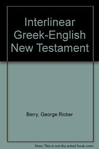 Interlinear Greekenglish New Testament