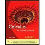 Calculus Applied Approach, Enhanced Edition (8th, 10) by Larson, Ron [Hardcover (2009)],Used