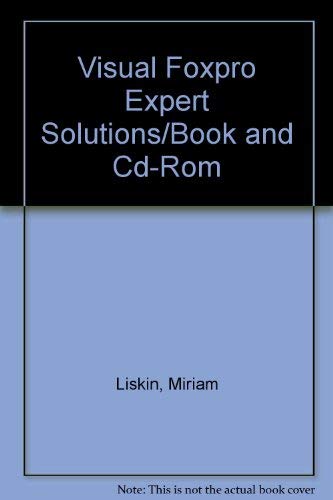 Visual Foxpro Expert Solutions/Book and CdRom,Used