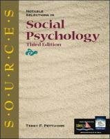 Notable Selections in Social Psychology (Sources),Used