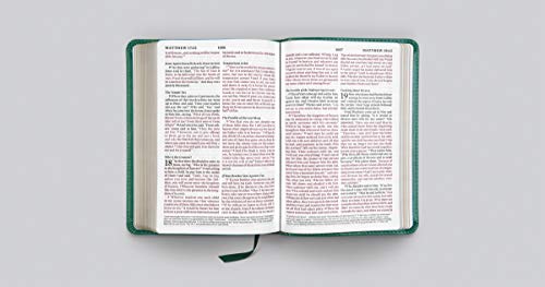 ESV Large Print Compact Bible (TruTone, Teal, Bouquet Design),Used
