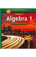 Algebra 1, Vol. 2, California Edition,New