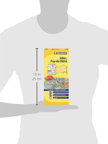Michelin Map France: Allier, PuydeDme 326 (Maps/Local (Michelin)) (English and French Edition),Used