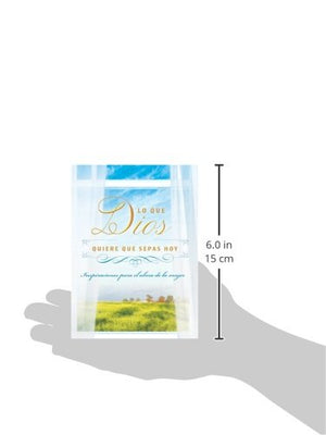 Hoy, Dios quiere que sepas: Inspiracin para el alma de la mujer (Spanish Edition),Used