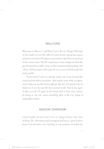 How To Lead When You'Re Not In Charge Study Guide: Leveraging Influence When You Lack Authority