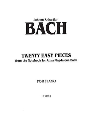 Twenty Easy Pieces from the Anna Magdalena Notenbuch (Kalmus Edition),Used