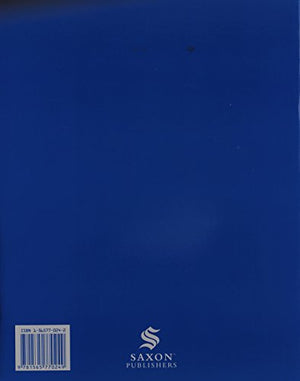 Saxon Math 3: An Incremental Development, Home Study Meeting Book,Used