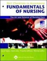 Skill Checklists to Accompany Fundamentals of Nursing: The Art and Science of Nursing Care,Used
