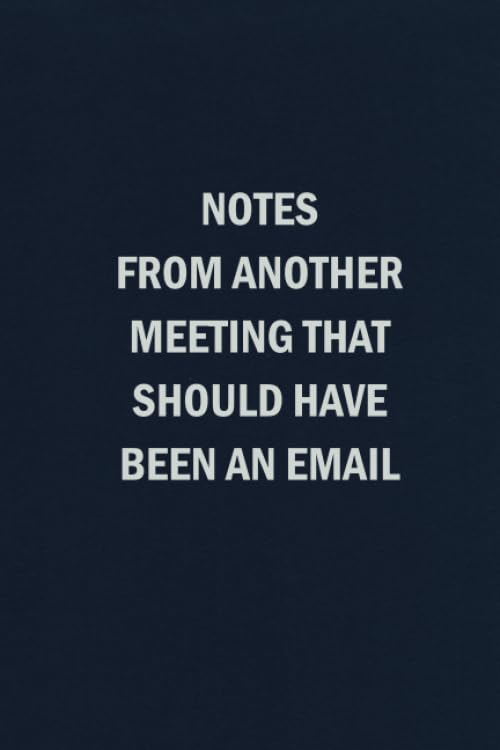 Notes From Another Meeting That Should Have Been An Email: Blank Lined Journal Coworker Notebook (Funny Office Journals),Used