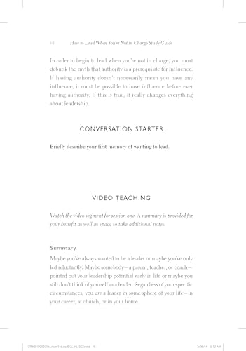 How To Lead When You'Re Not In Charge Study Guide: Leveraging Influence When You Lack Authority