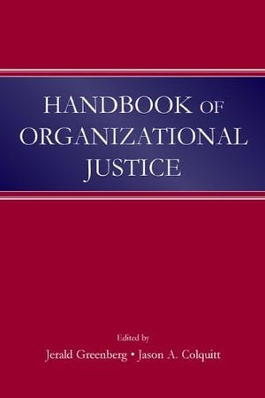 Handbook Of Organizational Justice,Used