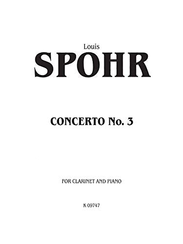 Clarinet Concerto No. 3: Part(s) (Kalmus Edition),Used