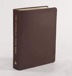 Esv Lutheran Study Biblesangria Genuine Leather