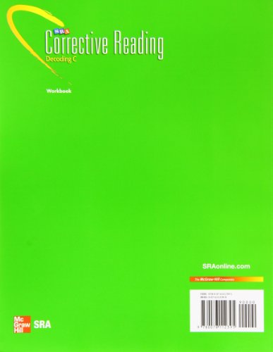 Corrective Reading: Decoding C  Skill Applications Workbook (CORRECTIVE READING DECODING SERIES),Used