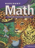 Harcourt Math Teacher'S Edition Grade Six Volume 1 (California Edition),Used