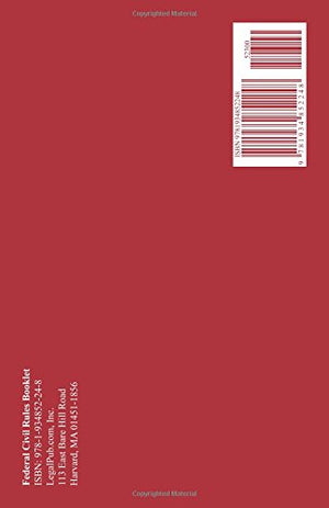 2013 Federal Civil Rules Booklet (For Use With All Civil Procedure Casebooks) by LegalPub.com (20130112),Used