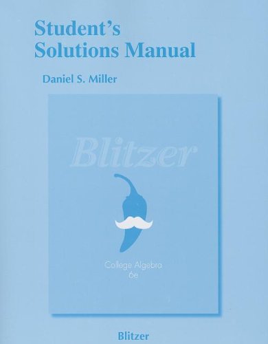 Student's Solutions Manual for College Algebra,Used