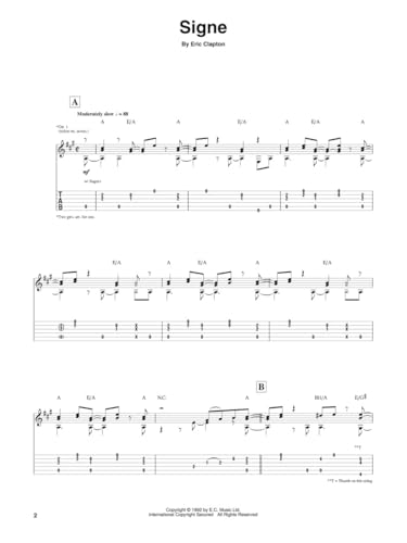 Eric Clapton  Unplugged  Guitar Recorded Versions  NoteforNote Guitar TAB  17 Songs Including Tears in Heaven, Layla, My Fat,New