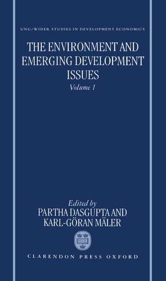 The Environment and Emerging Development Issues: Volume 1 (WIDER Studies in Development Economics),Used